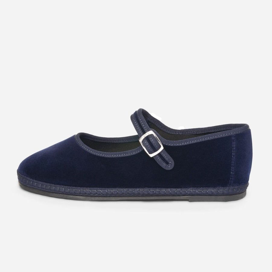 Classics Piedaterre Venezia | Mary Jane - Blu Mercantile - Velluto