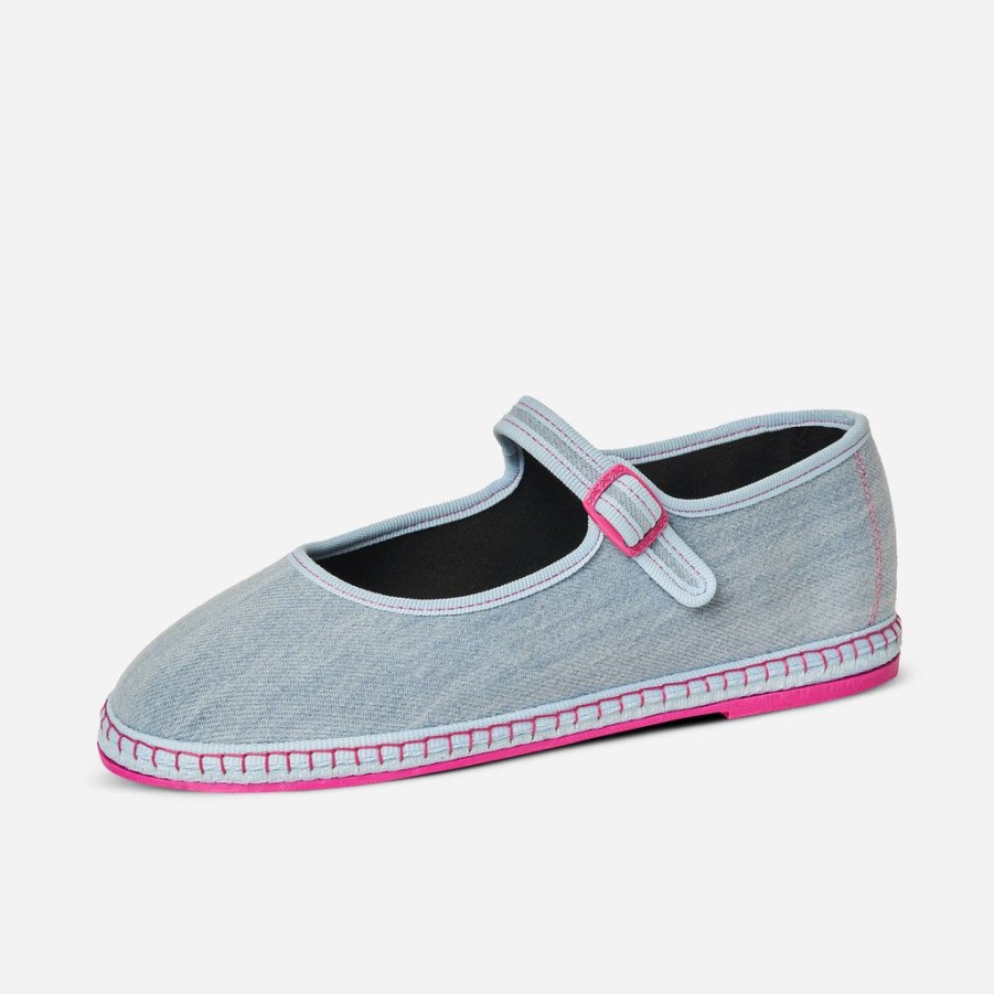 Classics Piedaterre Venezia | Mary Jane - Celeste Fuxia Fluo - Denim