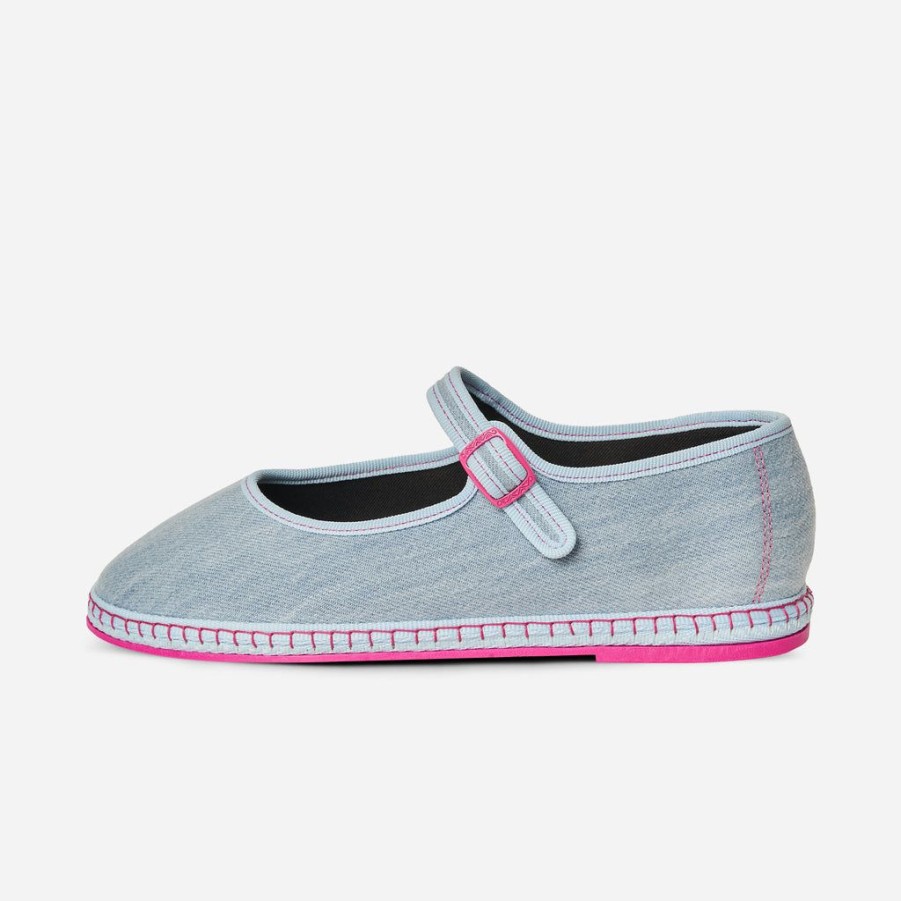 Classics Piedaterre Venezia | Mary Jane - Celeste Fuxia Fluo - Denim