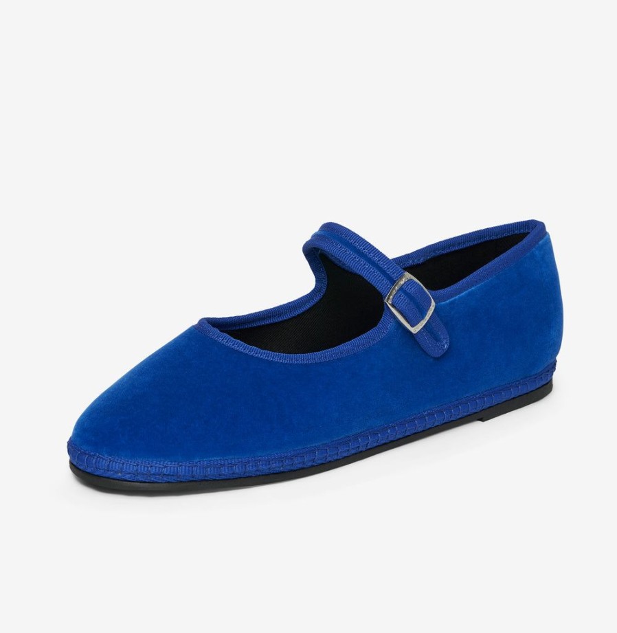 Classics Piedaterre Venezia | Mary Jane - Blu Cobalto - Velluto