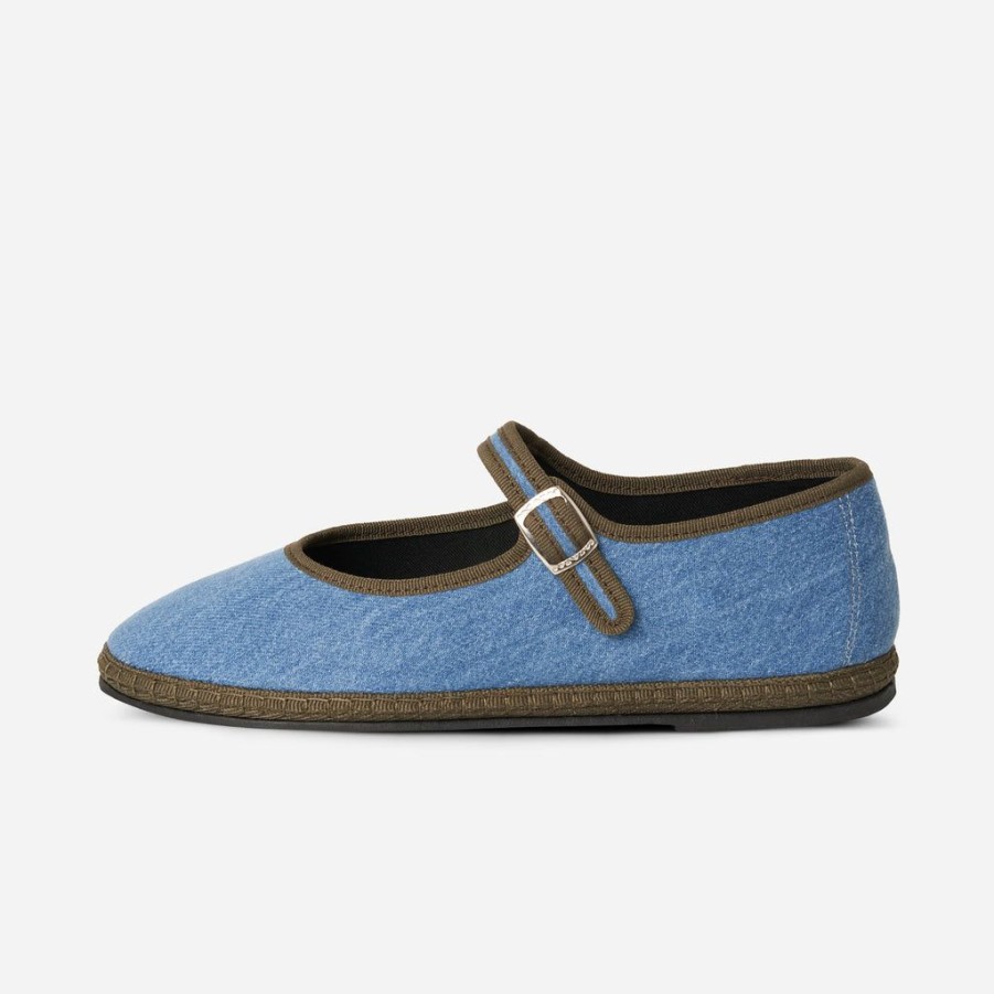 Classics Piedaterre Venezia | Mary Jane - Azzurro Verde Loden - Denim